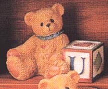 Enesco Cherished Teddies Block Letter - Bear With U Block