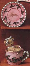 Enesco Cherished Teddies Figurine - Joanne - Cup Full Of Love