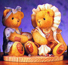 Enesco Cherished Teddies Figurine - Justine And Janice - Sisters & Friendship Are Crafted With Love