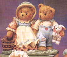 Enesco Cherished Teddies Figurine - Jack And Jill - Our Friendship Will Never Tumble