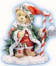 Enesco Cherished Teddies Figurine - Wolfgang - ''The Spirit Of Christmas Is In Us All''