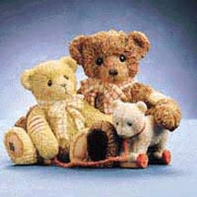 Enesco Cherished Teddies Figurine - Todd And Friends - Share Life's Little Joys