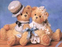 Enesco Cherished Teddies Figurine - Robbie & Rachel - Love Bears All Things