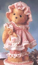 Enesco Cherished Teddies Figurine - Holding On To Someone Special