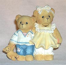 Enesco Cherished Teddies Figurine - Bernard & Bernice Beary