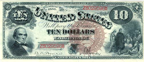 United States Currency - 1880 