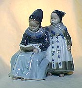 Royal Copenhagen Figurine - Two Girls