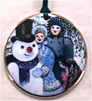 Royal Copenhagen Christmas In Denmark Ornament - 1991 Snowman