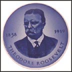 Royal Copenhagen Plaquette - Theodore Roosevelt