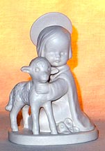 Holy Child With Lamb (White) Religious Figurine