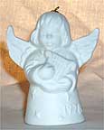 1978 Angel With Harp - White Angel Bell