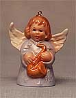 1980 Angel With Saxophone - Lilac Angel Bell