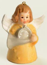 1982 Angel With French Horn - Yellow Angel Bell