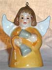 1986 Angel With Bells - Yellow Angel Bell