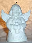 1988 Angel With Candle - White Angel Bell