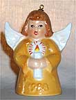 1988 Angel With Candle - Yellow Angel Bell