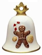 2005 Gingerbread Man  Annual Christmas Bell Ornament