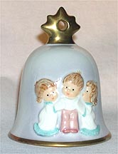 1994 Three Carolers  Annual Christmas Bell Ornament