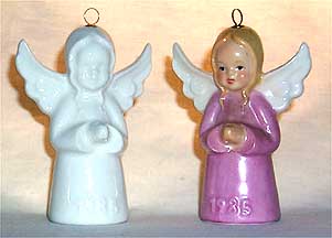 1985 Angel Color Annual Christmas Ornament