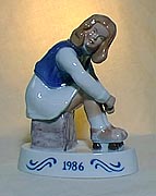 Bing & Grondahl Figurine - The Little Roller Skater