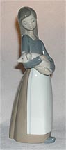 Lladro Figurine - Girl With Pig