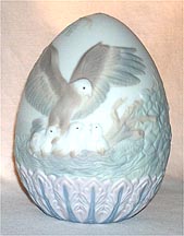 Lladro Egg - Eagle And Eaglets