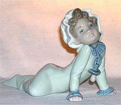 Lladro Figurine - Baby On Floor