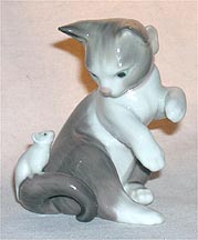 Lladro Figurine - Cat and Mouse