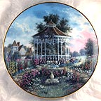 Enchanted Garden collector plate by Dennis Patrick Lewan