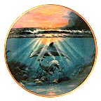 Dance Of The Dolphins collector plate by DelMary Dennis