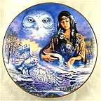 Maiden of the Mystical Owl collector plate by David Penfound