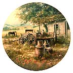 The Dairy Cans collector plate by Maurice Harvey