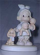 Enesco Precious Moments Figurine - The Joy Of The Lord Is My Strength