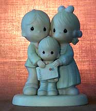 Enesco Precious Moments Figurine - God Bless The Day We Found You