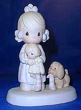 Enesco Precious Moments Figurine - Something's Missing When You're Not Around