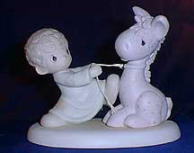 Enesco Precious Moments Figurine - We're Pulling For You