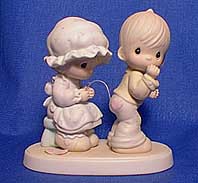 Enesco Precious Moments Figurine - Sew In Love