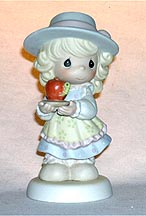 Enesco Precious Moments Figurine - You Are The Apple Of My Eye