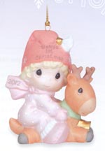 Enesco Precious Moments Ornament - Baby's First Christmas (girl)