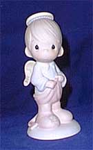 Enesco Precious Moments Figurine - Part Of Me Wants To Be Good