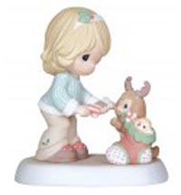 Enesco Precious Moments Figurine - Take Delight In Christmas