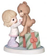 Enesco Precious Moments Figurine - Have A Beary Merry Christmas