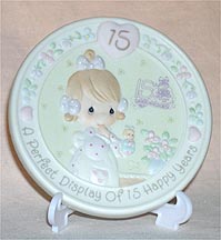 Enesco Precious Moments Medallion - A Perfect Display Of Fifteen Happy Years