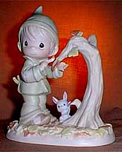 Enesco Precious Moments Figurine - Color Your World With Thanksgiving