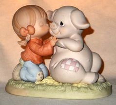 Enesco Precious Moments Figurine - Hogs And Kisses