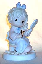 Enesco Precious Moments Figurine - We All Have Our Bad Hair Days