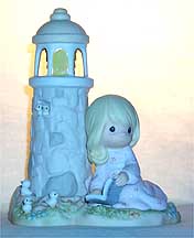 Enesco Precious Moments Figurine - Jesus Is My Lighthouse