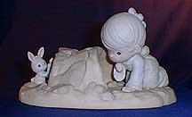 Enesco Precious Moments Figurine - There's A Light At The End Of The Tunnel