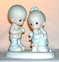 Enesco Precious Moments Figurine - My Love Blooms For You