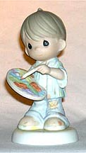Enesco Precious Moments Figurine - You Color Our World With Loving, Caring And Sharing